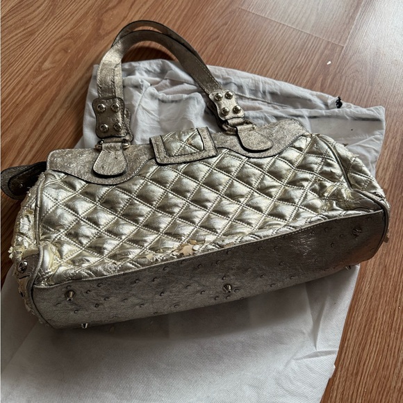 Metallic vintage guess Quilted Handbag - Picture 5 of 12